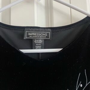 Vintage Velvet Black Dress NWT